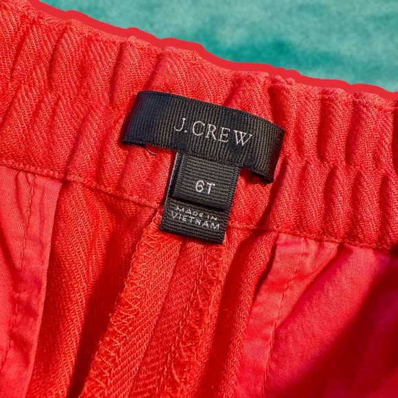 J. Crew ‘Easy Pant in Stretch Linen Blend’ in “Burnt Orange” Size 6 Tall - Picture 3 of 15